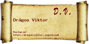 Drágos Viktor névjegykártya